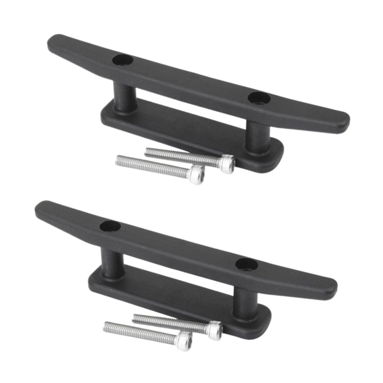 Yardwe 2pcs Deck Cleat with Screws for Kayaks Boats and Canoes Mooring Anchor Accessories Easy Installation Stable Support for Secure Anchoring