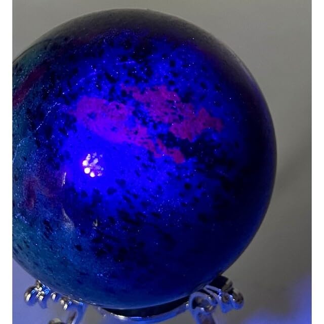 天然石ルビーインゾイサイトのスフィア 丸玉 置物NO.031103 丸玉