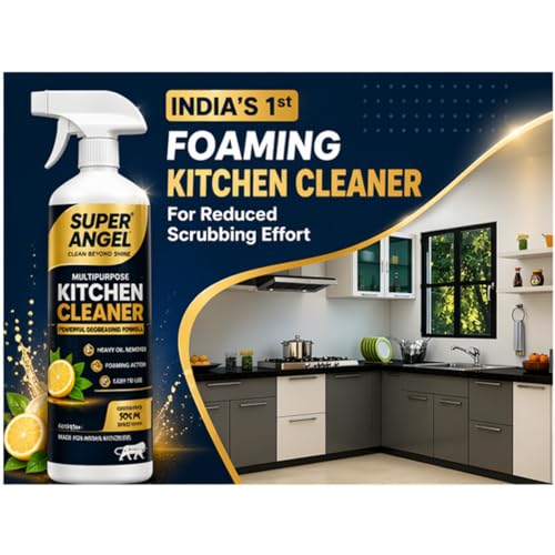 Image of SUPER ANGEL Kitchen & Chimney Degreaser /Cleaning Spray - GreaseGone Pro - Heavy-Duty Kitchen & Chimney Degreaser (500 ml), for Removing Residue, Soot, and Grease, Safe for Use on All Surfaces