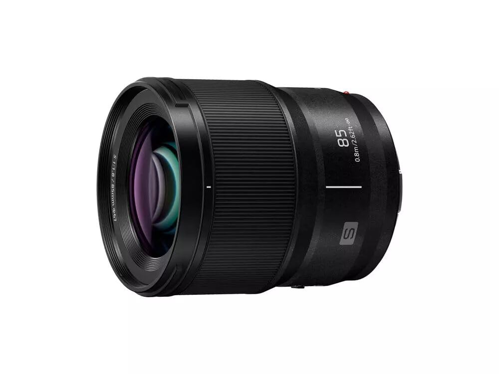 Panasonic S-S85 obiektyw stałoogniskowy z mocowaniem L (85mm, F1.8, pełna klatka FF, odporny na zachlapanie, idealne zdjęcia portretowe), czarny