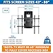 Mount-It! Motorized Fireplace TV Wall Mount, Electric TV Mount with Height Adjustable Drop Down Arms for Mantel Installation, Fits 65, 70, 75, 80 Inch Screens