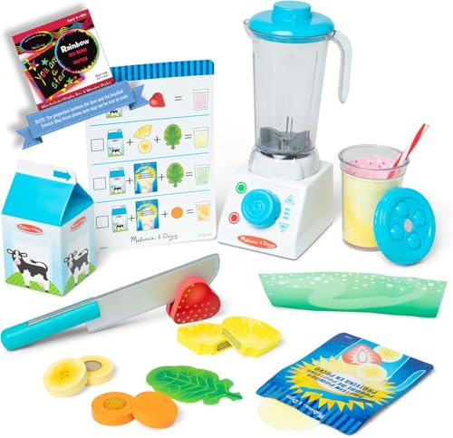 Blender jouet Melissa & Doug avec 22 accessoires d'imitation et mini-pad Scratch Fun