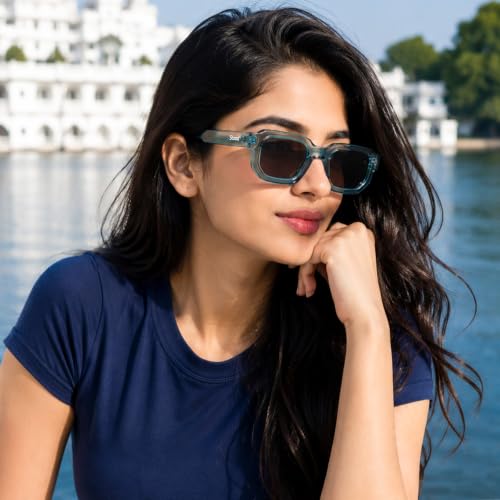 Image of Stood Square Sunglasses | UV Protected | Polycarbonate Frame | Shiny Finish | Men & Women | SG-STD0025