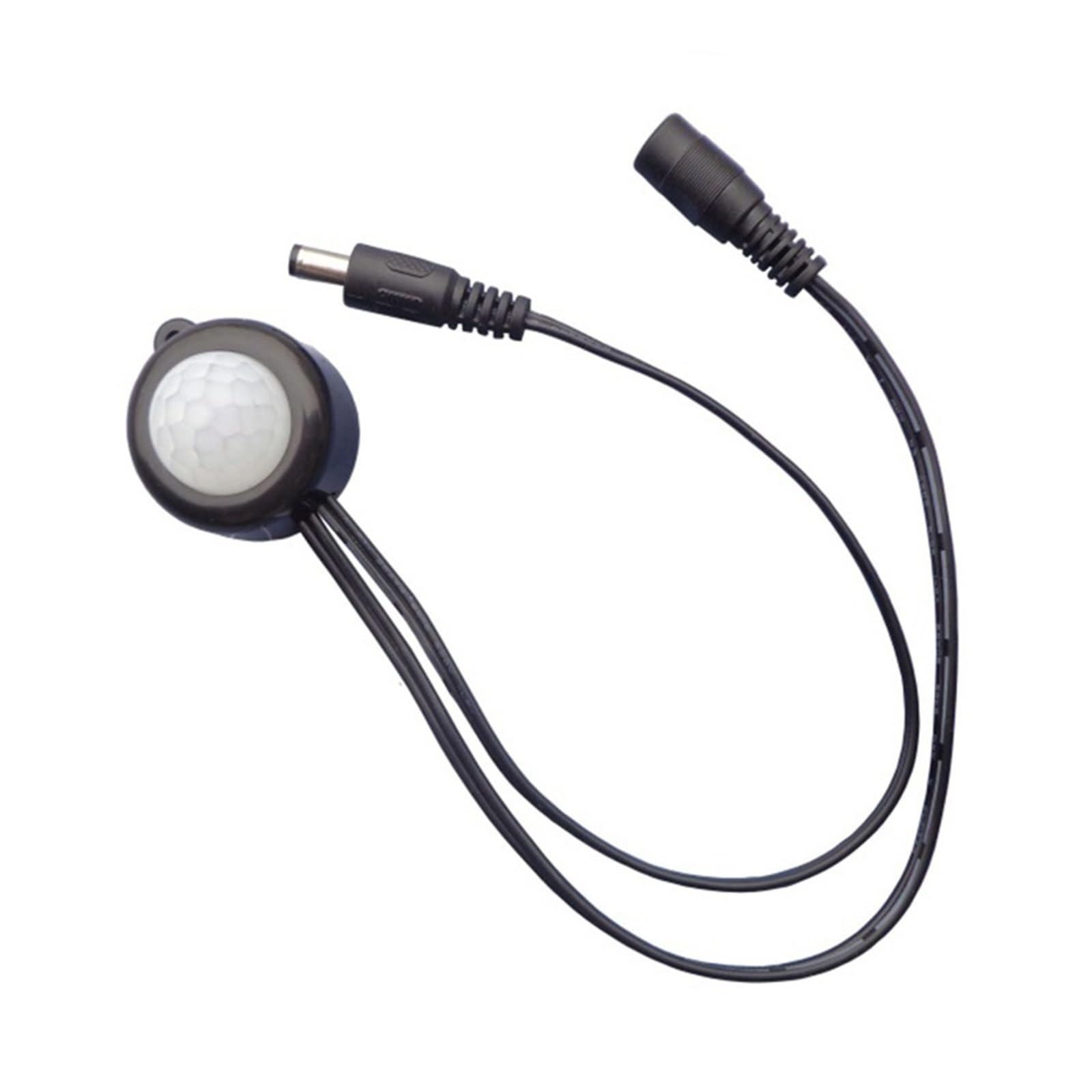 DC5V-24V 12V 5A PIR Human Body Infrared Motion Sensor Detector Control LED Light bar DC Connector photosensitive(Nero)