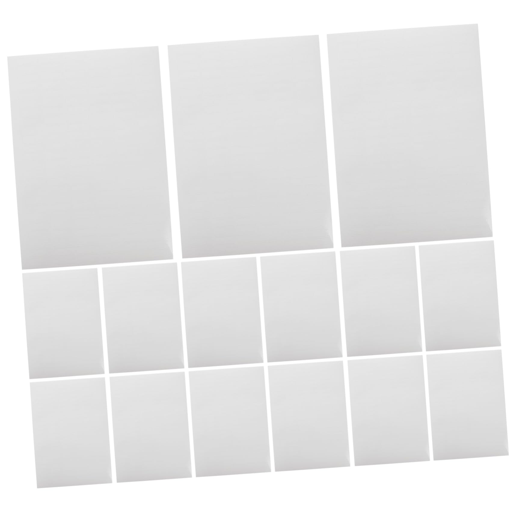 Papier Étiquette Autocollant pour Imprimante 100 Feuilles Blanc