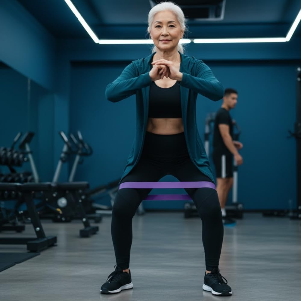 Kit 5 Mini Bands Elástico para Exercício Treino Academia em Casa 5 Níveis de Intensidade Premium