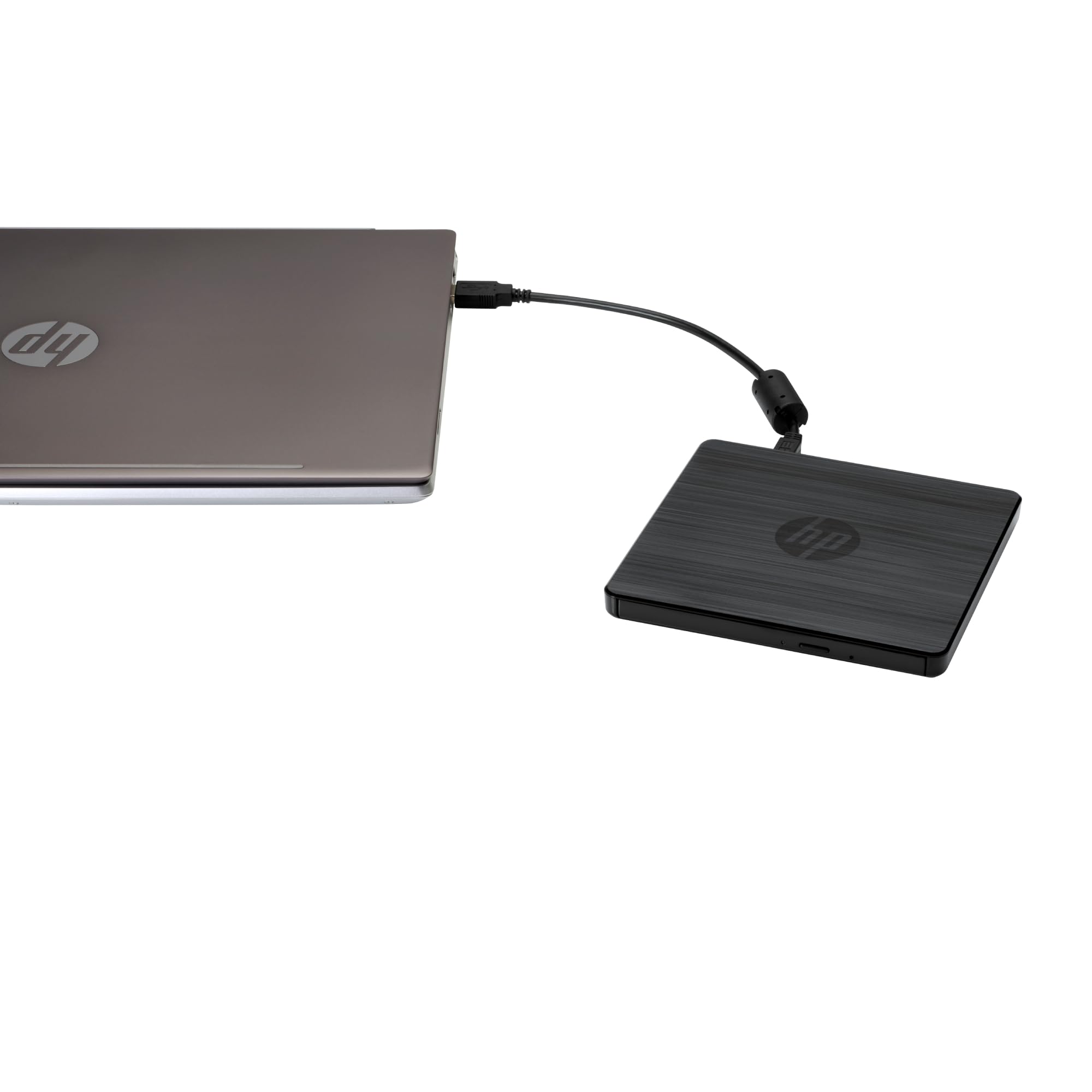 HP Unidad Externa USB DVDRW Drive - (USB, Windows, Función de Grabación en Doble Capa CD/DVD), Color Negro