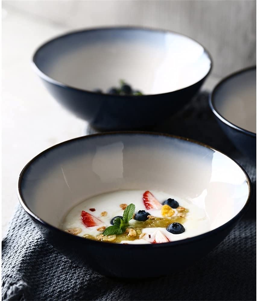 Miski do makaronu duża sałatka owocowa miska do makaronu zupa ramen makaron deser miska na płatki śniadaniowe miska do mieszania miska do serwowania nadaje się do kuchenki mikrofalowej