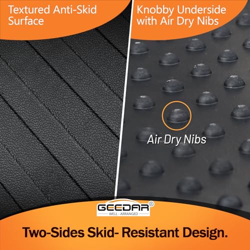GEEDAR Heavy Duty Rubber Bed Mat