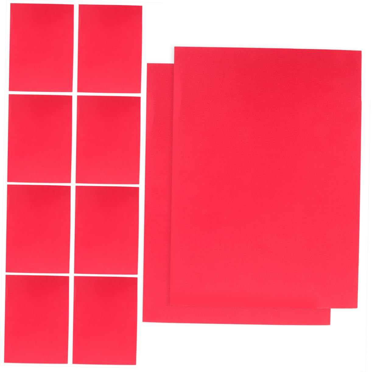 100 Blatt Farbiges Kartonpapier A4 Rotes Papier zum Basteln und Malen Geeignet für Selbstgemacht Projekte und Papier Schneiden