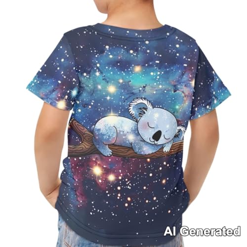Image of Xhuibop Kids T Shirts for Boys Size 3-16 Girls Short Sleeve Sportswear Active Tops