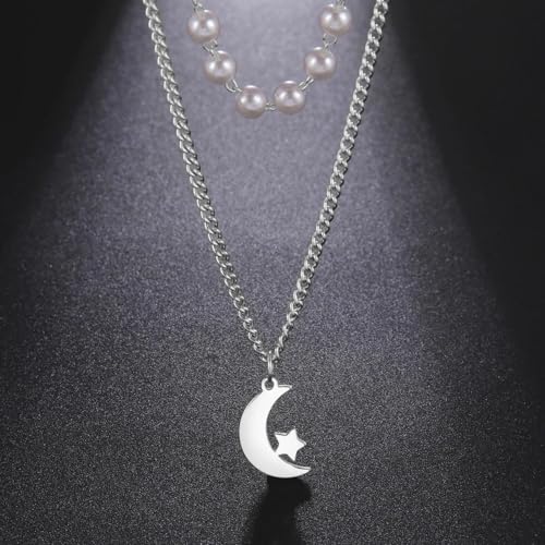Pendentif lune bijoux mixtes idée cadeau idéal pour un anniversaire - 6