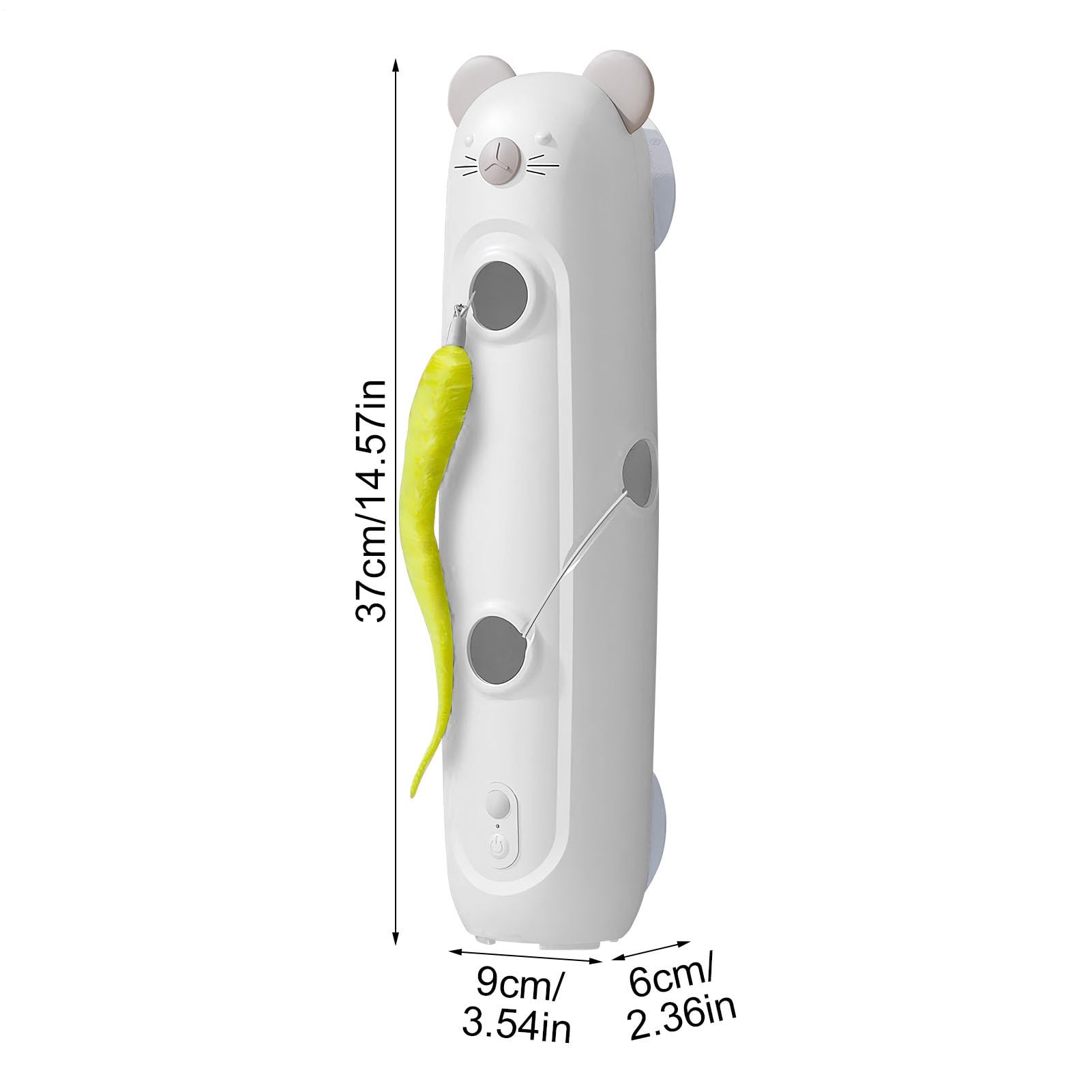 Generisch Gato Interactiva - Sensor Inteligente Montaje en Pared Juguetes | para - para Gatos con Plumas para Movimiento | Para Pared Puerta Suelo Tiempo de Juego Diario Movimiento