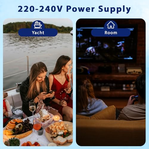 Smad Wohnmobil Kühlschrank 12V 230V, 50L, Camping Kühlschrank 12V 230V, Leiser Absorber Kühlschrank mit Schloss, Kühlschrank 12V, für Auto, Wohnwagen, Büro, Wendetür, Schwarz