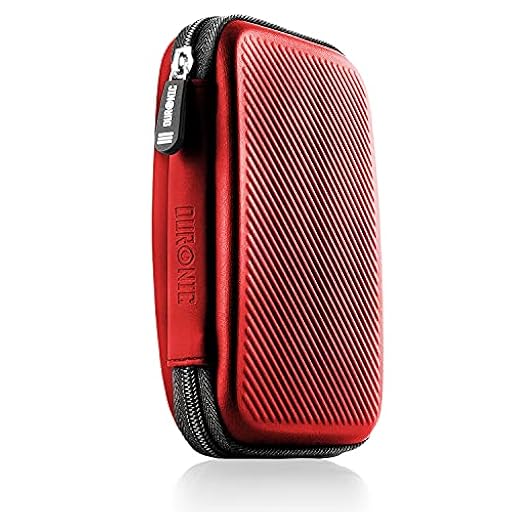 Duronic Funda para Disco Duro HDC2/RD, Color Rojo, Bolsa de Almacenamiento portátil de EVA para Cables y Cables externos, Ligera y Protectora, Adecuada para We/Western, Toshiba, Buffalo, Hitachi, | Ya disponible en tu tienda friki favorita! En mundofriki.es!