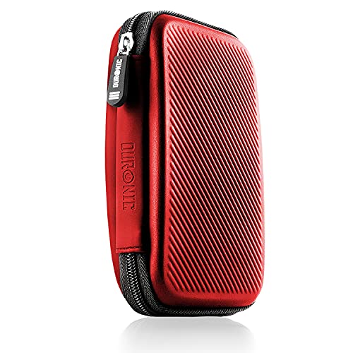 Duronic Funda para Disco Duro HDC2/RD, Color Rojo, Bolsa de