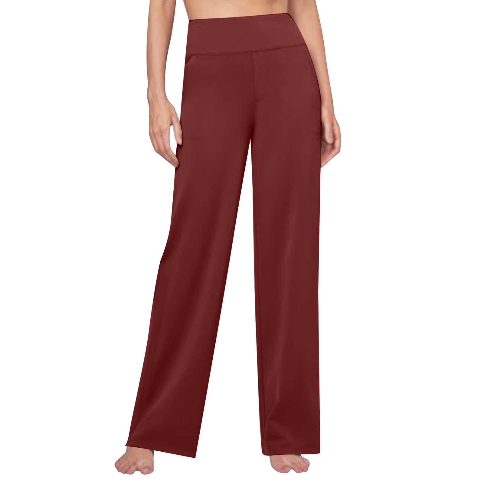 Generisch Pantaloni cargo da donna, leggeri, in lino, oversize, per il tempo libero, la spiaggia, tinta unita, estivi, in mussola di cotone, eleganti pantaloni da escursionismo