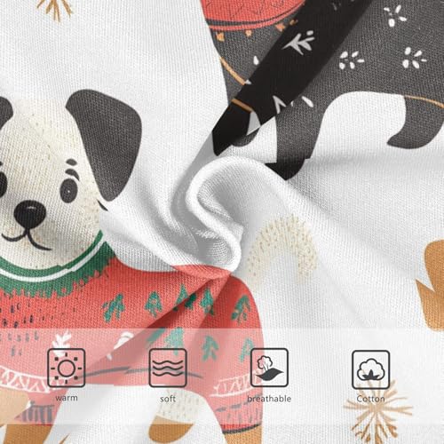 Toddler Underwear Floral 2t Cotton Cute Panties Girl Flower Kids Briefs Undies Cute Dogs Christmas3