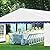 GREEN PARTY 20x40FT Party Tent Heavy Duty, Large Wedding Event Shelters with 7 Carry Bags & Removable Sidewalls, Outdoor Canopy Gazebo Commercial Tents for Parties Carport Camping Garden Patio