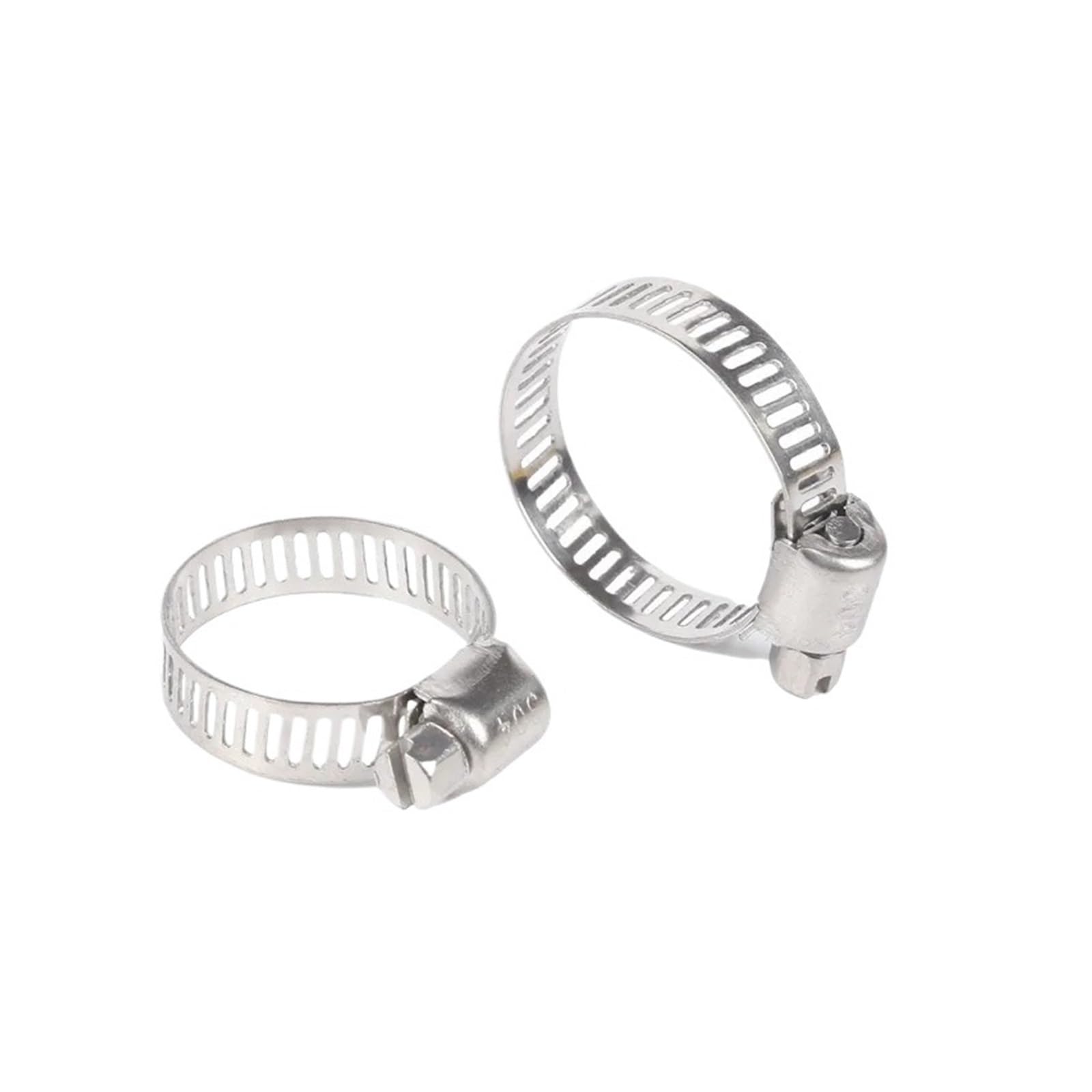 Hose Clips 10pcs 304 Stainless Steel Hose Clamp Adjustable 8-152mm Screw Worm Drive Pipe Clip Hoop Fixed Tool for Home Water Line(27-51mm)