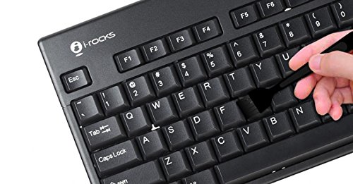 Clavier lavable i-rocks noir azerty étanche informatique USB