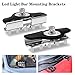 Biqing 2PCS Montaje de Barra de Luz de Trabajo LED Soporte,Universal Luz del Trabajo de la Capilla LED del Coche de Acero Inoxidable para Foco Led Tractor/Off Road/Camión/SUV