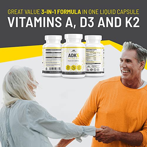 Adk 5 Vitamin Supplement And Vegan Turmeric And Ginger Supplement #TOP3