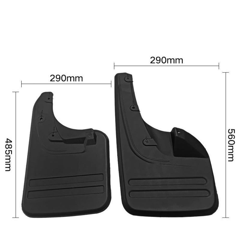 4 Pièces Voiture Caoutchouc Bavettes, pour Toy-OTA Hilux Vigo 2006-2014 4WD (12) Avant Arrière Roue Garde Boue Anti-Éclaboussures Étanche Externes Protection Accessoires