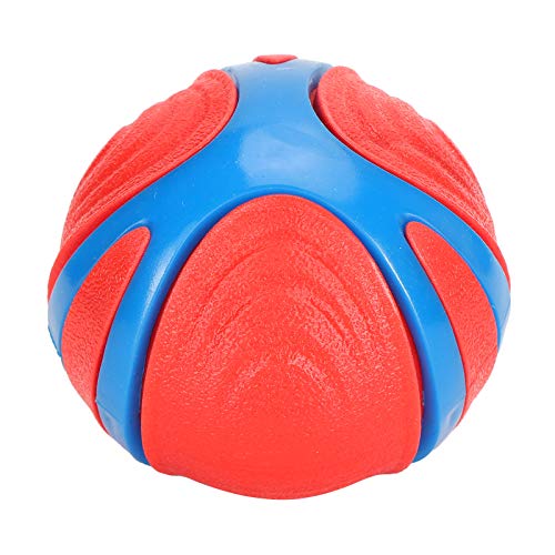 WIHFHGZ Hundespielzeug aus TPR, Kauspielzeug in Ballform 9 cm, bissfest und flexibel- Interaktives Trainingsspielzeug, Zahnpflege, Stressabbau für Hunde