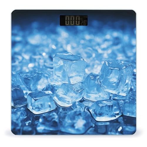 Báscula digital azul de alta precisión para baño miniatura 1