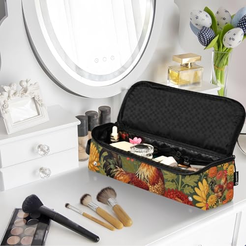 Bolsa de viaje para herramientas de cabello y tapete resistente al calor con cierre y gran capacidad, organizador para planchas, rizadores, secadores y accesorios miniatura 7