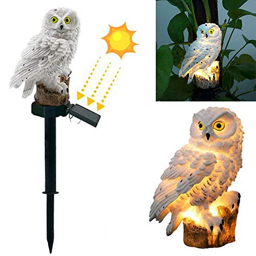 Chengstore Owl So Owl Solar Light - Garden Lights Solar - Waterproof LED Light Landscape Light Garden Lawn Light for Entryways, Patio, Yard, Garage - 2 SIZE