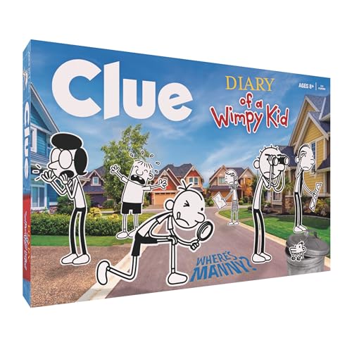 USAOPOLY CLUE: Diary of a Wimpy Kid | Solve the Mystery in This Officially-Licensed Collectible Clue Game Featuring Characters & Locations from the Popular Book Series Diary of a Wimpy Kid - image 1