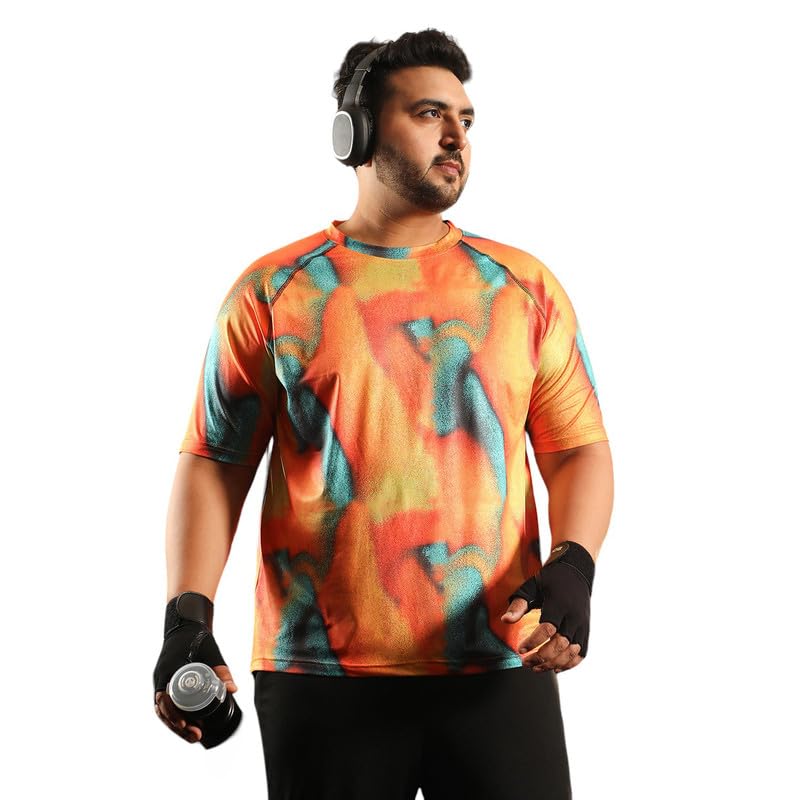 Instafab Plus Men's Basic Activewear T-Shirts for Casual Wear | Short Sleeves | Anti-Odor | Dri-Fit | Jersey T-Shirt Crafted with Comfort Fit & High-Performance-picture-13