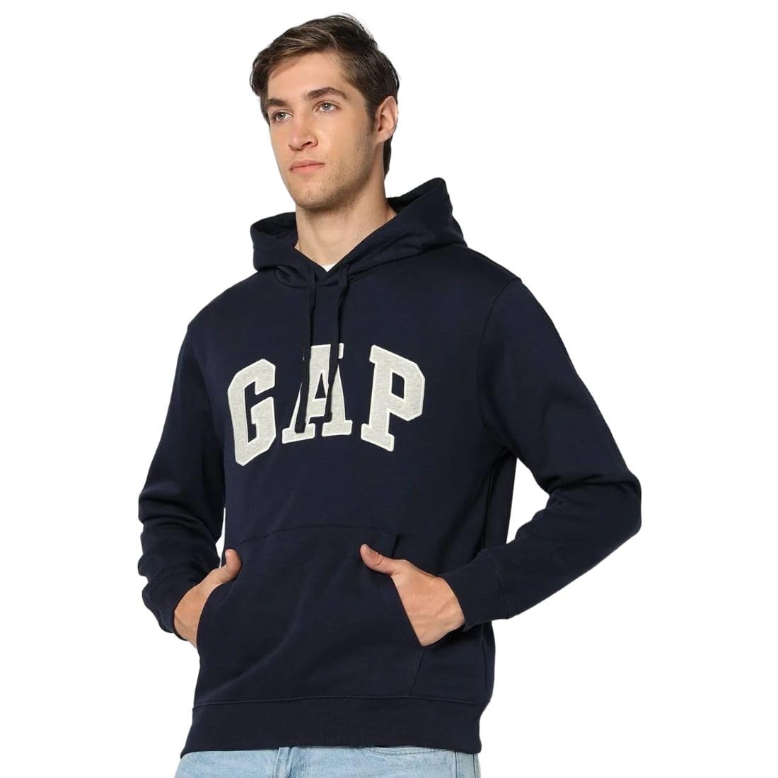 Gap Men Embroidered Relaxed Fit Full Sleeve Hoodie-picture-27