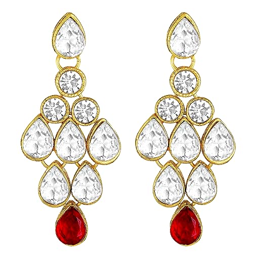 Image of Peora Ethnic Traditional Kundan Bridal Jewellery Set Gift for Women