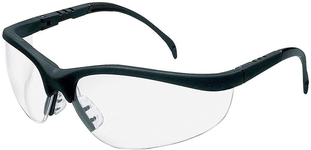 MCR Safety Klondike KD110AF Lunettes de sécurité avec monture noire mate et verres antibuée transparents