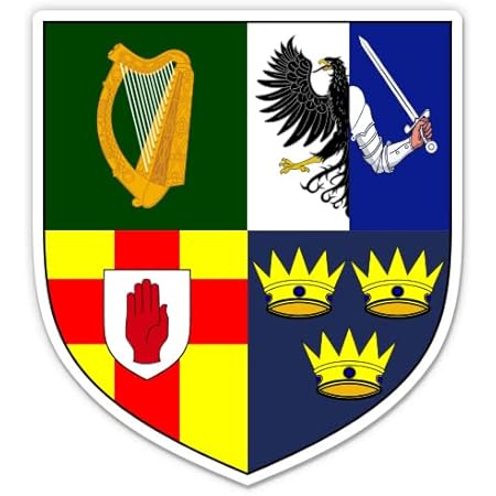 IRLANDE Irlandais Province Armoiries Blason Sticker Autocollant