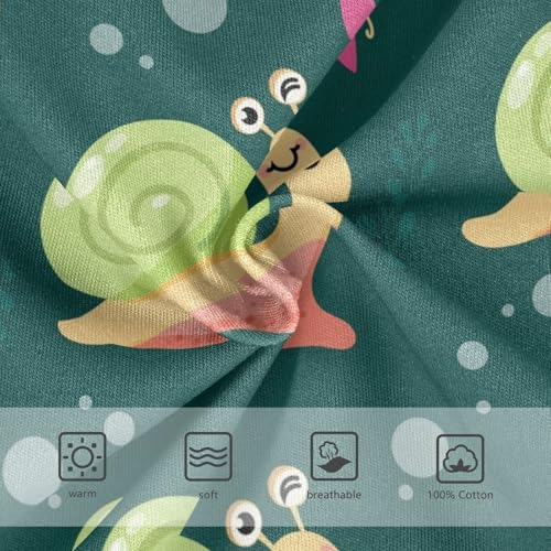 Wusikd Colourful Cute Snails Boys' Underwear Cotton Butterfies Boys Briefs Soft Toddler Underwear 3T3