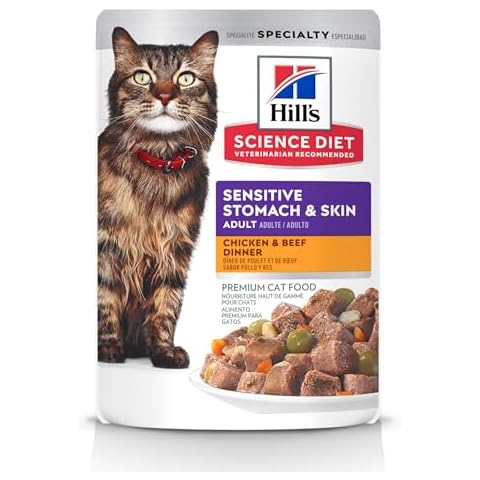 Hill's Science Diet Adult Wet Cat Food Pouches, Chicken & Beef, 2.8 oz, 24-Pack Cover