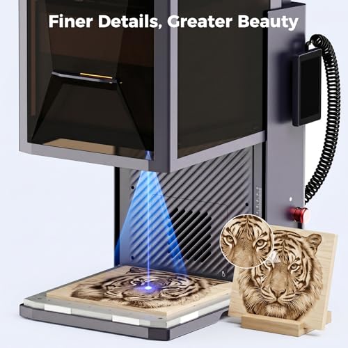 Image of Creality Falcon T1 20W Diode Laser Engraver, 10000mm /s Ultra Fast Laser Engraver and Cutter Machine for Wood,Acrylic, HD Smart Camera, Class 1 Certification, Auto Feed&Convey, AI Powered Simplicity