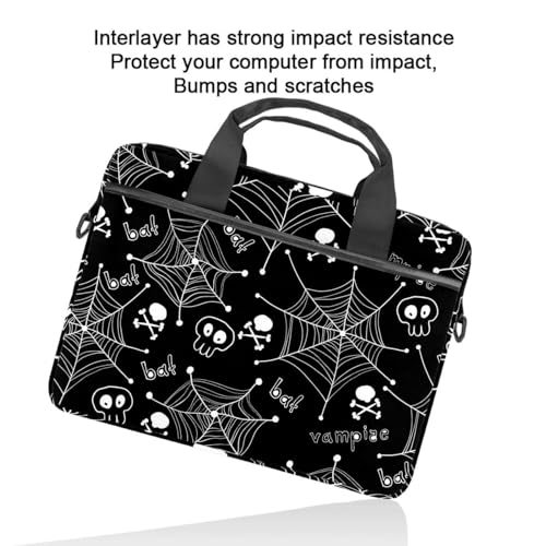 Funda portatiles 14 pulgadas acolchada estampada calavera multicolor 6