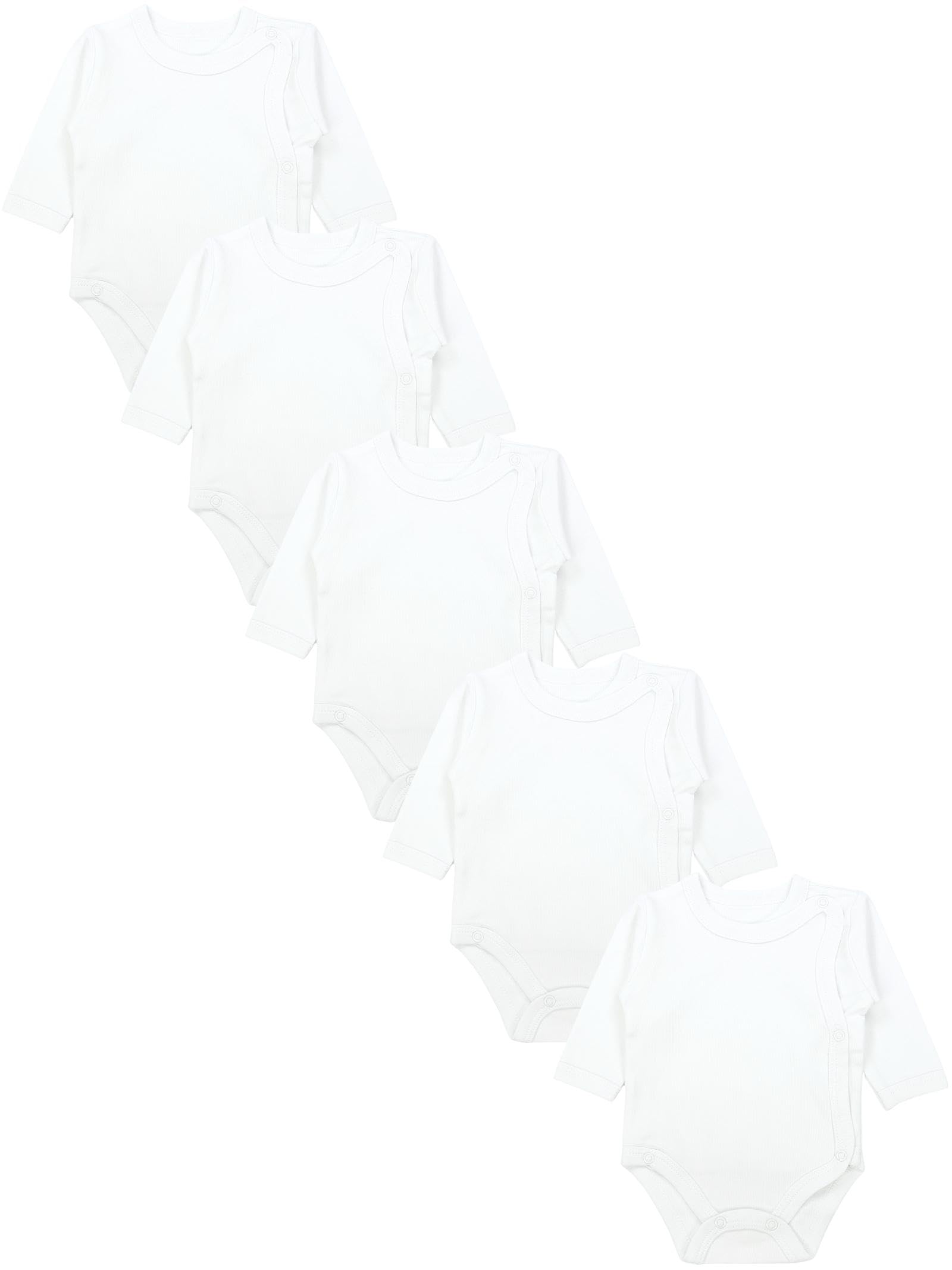 TupTam Wickelbody Langarm Baby Body - Unisex Body Baby im 5er Set aus Baumwolle