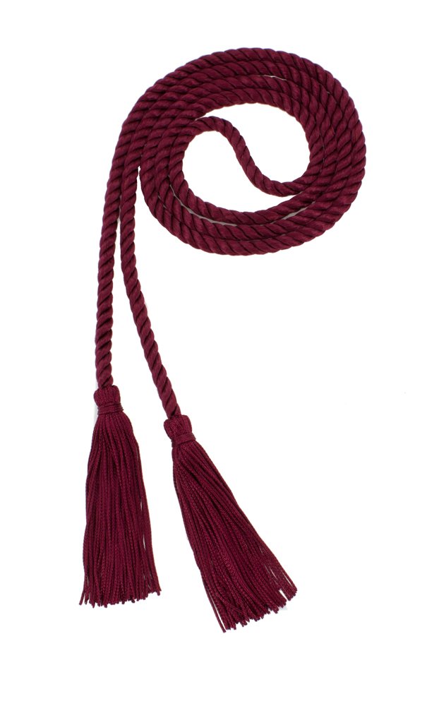 Tassel Depot Graduation Honor Cord - Maroon - Every School Color Available - Made In Usa