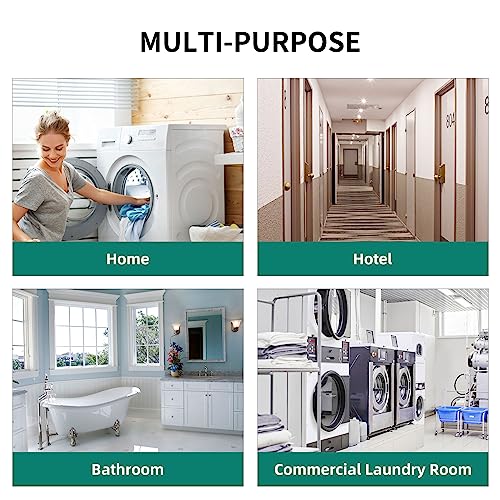 YITAHOME Wire Laundry Cart 2.5 Bushel, Rolling Laundry Basket with Wheels, Metal Commercial Wire Laundry Basket Cart with Galvanized Finish, Heavy Duty Large Steel Basket for Laundry Clothes Storage