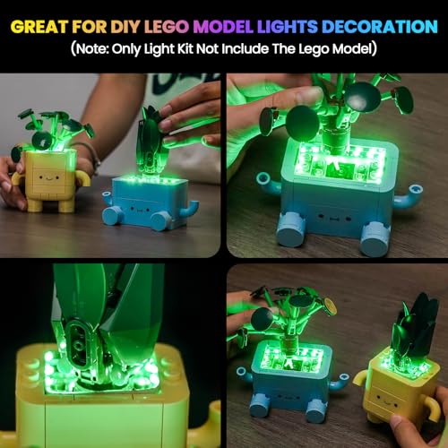 Image of Upgraded Led Light Kit Compatible with Lego Botanical Collection Happy Plants Building Set, Lights Decoration Compatible with Lego 10349 (Model Not Included)