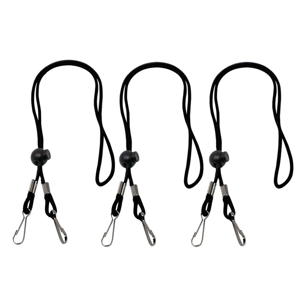 ATORSE 1/3Pcs Adjustable Neck Lanyard Chain Strap Holder Black 3Pcs-picture-8