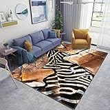 Home Area Runner Rug Pad African Animal Skins Thickened Non Slip Mats Doormat Entry Rug Floor Carpet