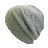 [ココロ] 抗がん剤／医療用帽子 オーガニック シンプルニットキャップ【秋冬春用】 (JP, アルファベット, L, カーキ)