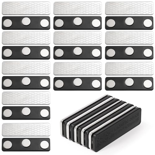 16 Pairs Magnetic Curtain Closure, Blackout Blind Accessory for Window Blinds Curtain Closer with Adhesive Fabric Magnets Clips for Blackout Curtains